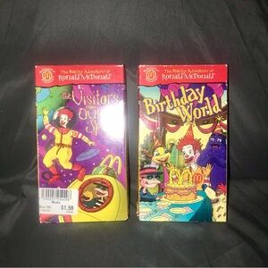 The wacky adventures of Ronald McDonald vhs lot of 2